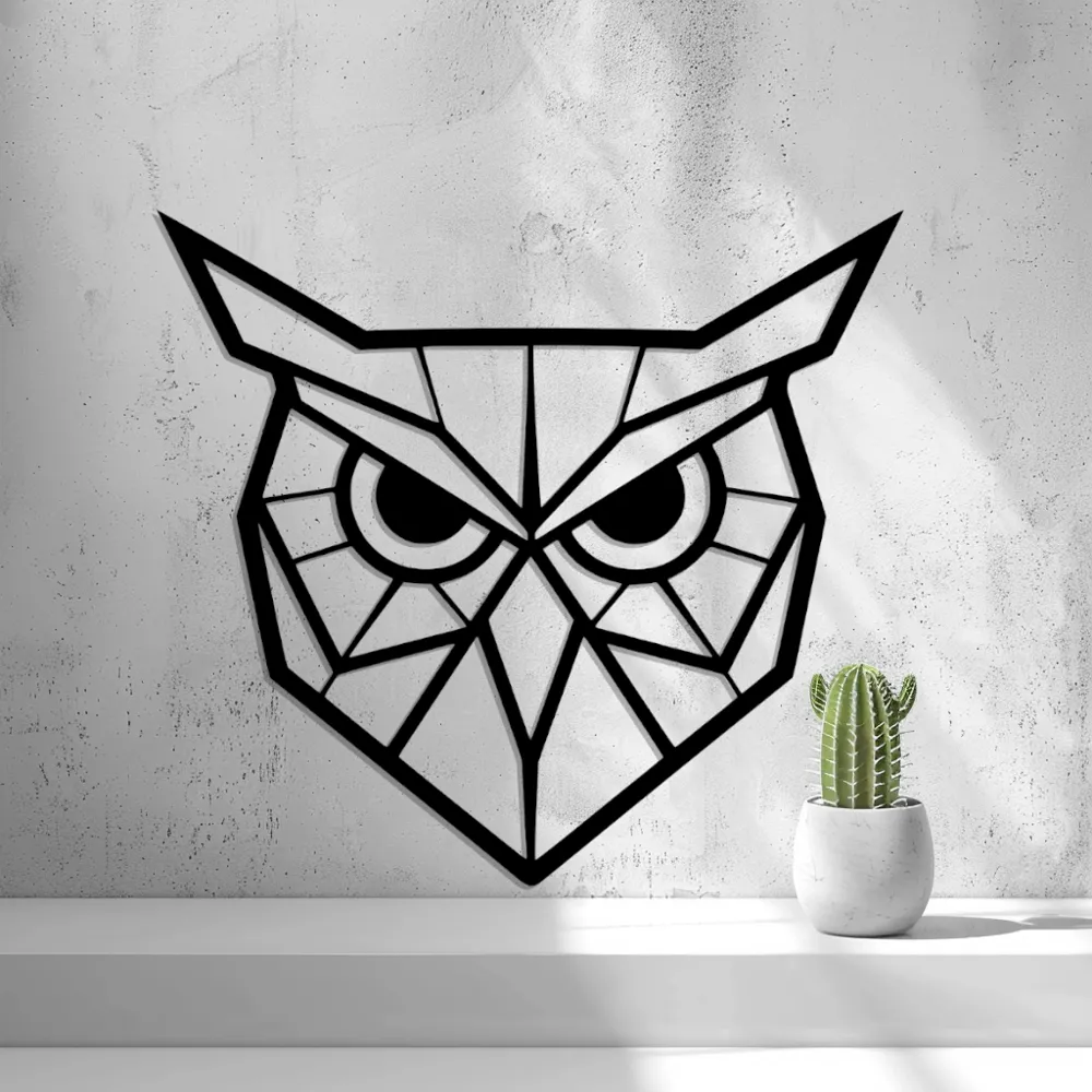 Owl Decor Flat (15X15cm)
