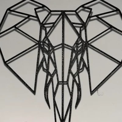 Elephant Decor Flat (15X15cm)